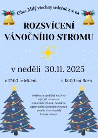 ROZSVÍCENÍ VÁNOČNÍHO STROMU 30.11.2025